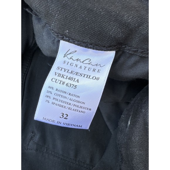 KanCan Signature Buckle Exclusive Black Jeans Size 32‎ Style#VBK1401A Cut#6375 - Picture 5 of 7